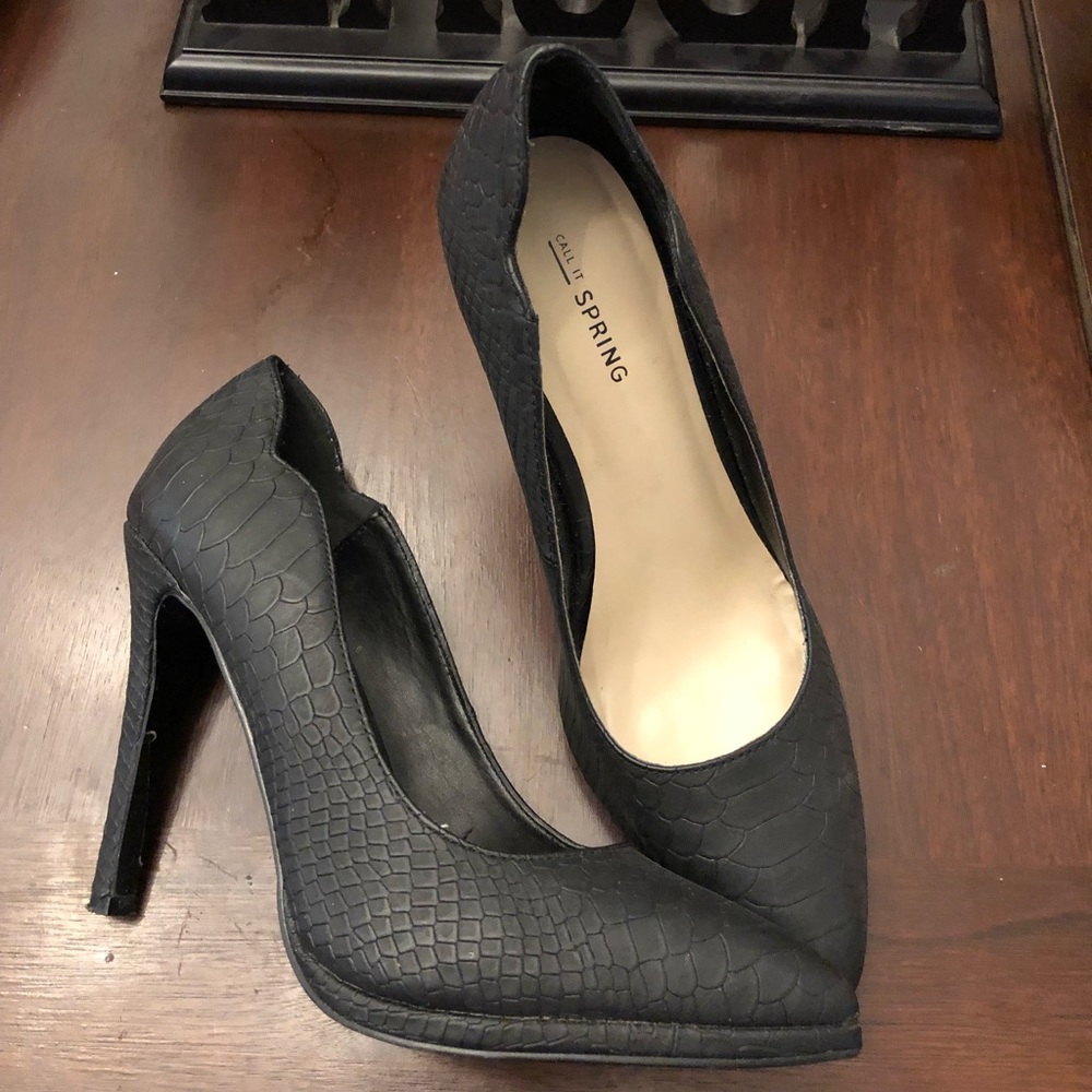 Black heels